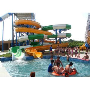 Hotel Resort Water Park Slide Fiberglass Water slide Aqua Theme Park Equipment