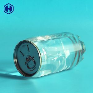 Food Grade Round 375ML Clear Plastic Soda Water Cans