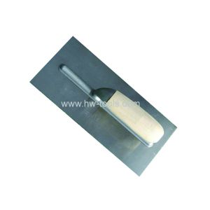 Quality Carbon steel Plastering trowel with wooden handle HW02104 for sale