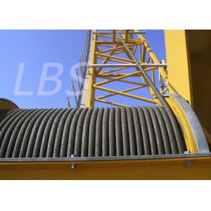Overhead Transmission Hoisting Tower Crane Winch High Strength Steel