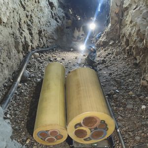 Customized Rubber Mining Cable With Stranded / Tinned Copper Core Low Voltage