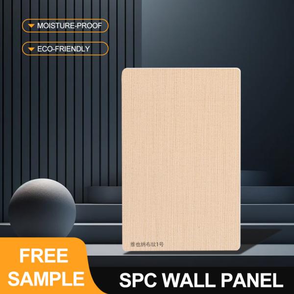 Buy SPC Decorative Wall Panel 600*2440*4mm Waterproof Moisture-Resistant Stone Plastic Composite Eco-Friendly Interior Polystyrene Wall Panel at wholesale prices