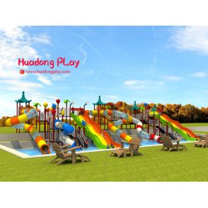 Quality Adventurous Water Park Playground Equipment 2900*1020*710cm 100 CBM for sale