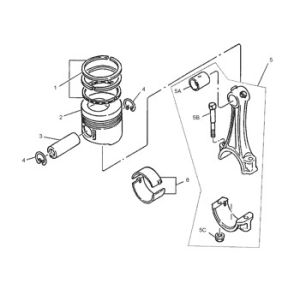 2977751 Piston Engine 297-7751 Ring 0R4218 Pump Gp Piston 416 Cylinder Liner 0R