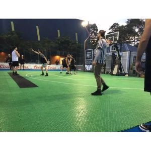 Smellless Polypropylene Interlocking Gym Floor Mats Removable