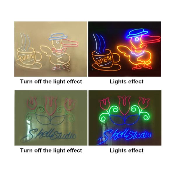 12 Volt LED Flexible Strip Light Neon Flex Tube 480 - 540lm SMD2835 3000K