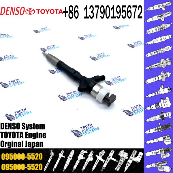 High Quality diesel fuel injector 095000-5520 For TOYOTA HILUX 2KD-FTV 23670-0L010
