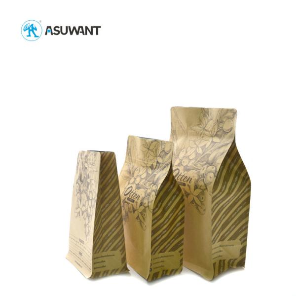 Buy Resealable 500 Gsm Kraft Zipper Pouch Bags Fda Approved at wholesale prices