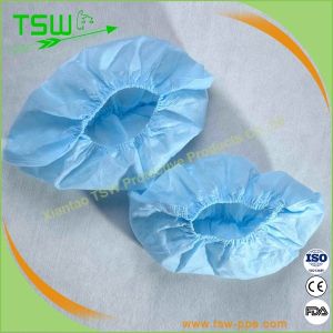 25GSM PP Nonwoven Non Skid Shoe Cover With CPE Sole