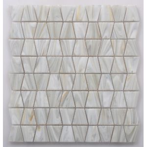 Quality Rose Latest Iridescent Series Glass Mosaic with Trapezoid shape for sale