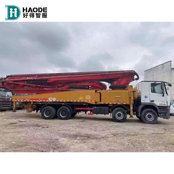 Haode 37m 52m 56m Sany Truck Mounted Concrete Pump 300kW/1800rpm Productivity 200/137 m3/h
