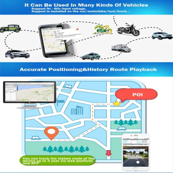 Real Time 4G LTE Vehicle GPS Tracker With Free App Concox GT06