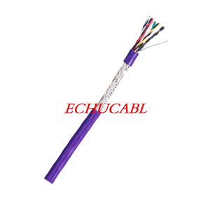 Quality ROHS PVC Electrical Shield Multi-conductor cable UL2464 80℃ 300V with UL Certificate in purple Color for sale