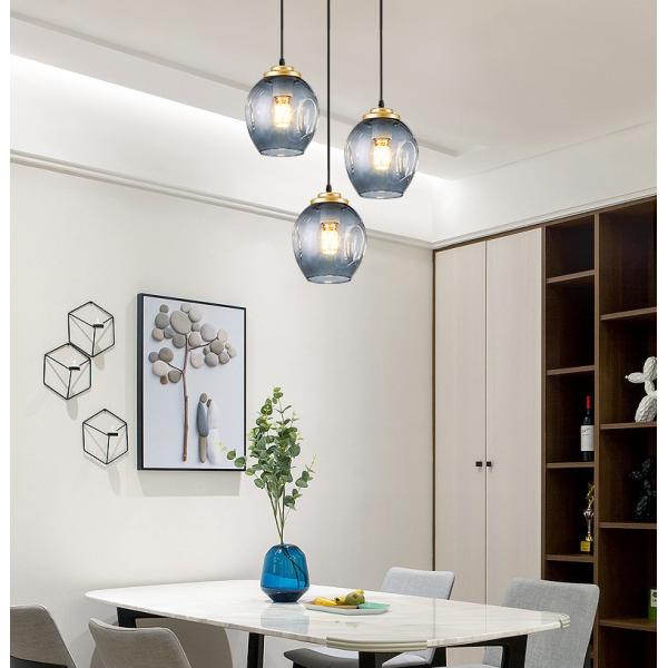 LED Pendant Lights Glass Living Room Light Fixture Dining Room Kitchen Hanging Lamp(WH-GP-66)