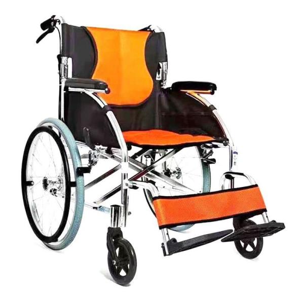 Buy Folding Transport Lightweight Wheelchair Manual 24 Inch Wheelchair at wholesale prices