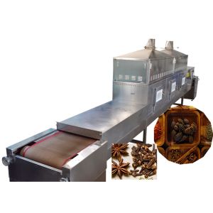 Quality Easy Operate Microwave Spice Sterilization Machine 120KW Tunnel Belt Dryer for sale