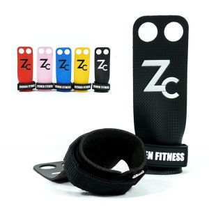 crossfit hand grips 2 hole carbon fiber leather for pull up