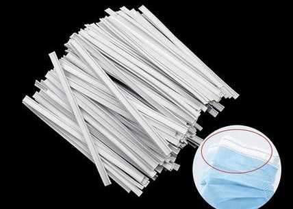 Buy Single Metal Disposable Masks 3mm Plastic Nose Wire at wholesale prices