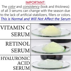 ODM Essential Face Anti Aging Serum Set Contain Retinol Vitamin C And Hyaluronic