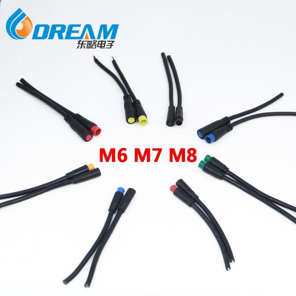 Buy IP65 M8 Mini Small Size Signal Transmission Power Connector Male Female 6Pin LED Strip Connector at wholesale prices