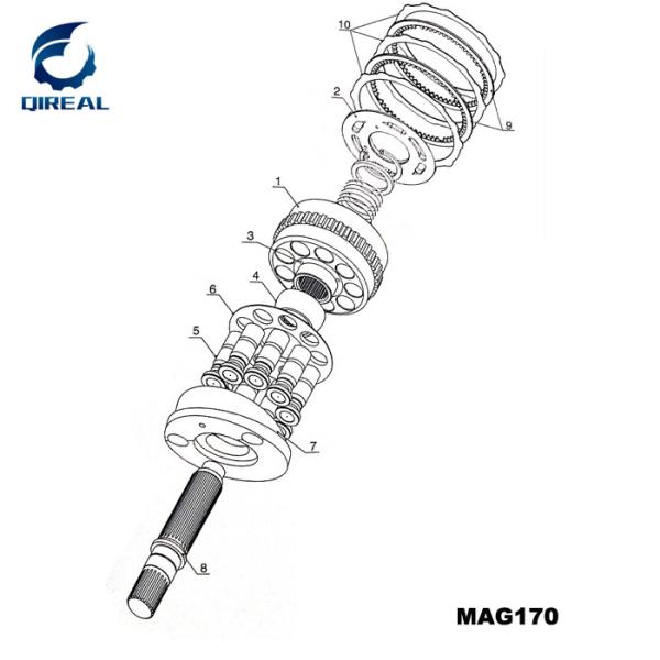 Mx150/Mx173/Mx500 Mag150/Mag170 Lzv30/Lzv120 Lvwo60 TM40vd Travel Motor