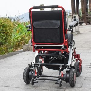 Foldable Motorized Folding Electric Wheelchair 6 km/hr Lightweight
