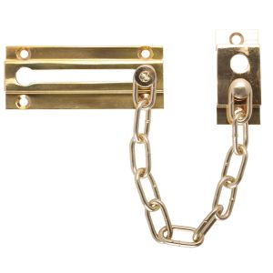 Quality Solid Brass Security Door Locks , Commercial Door Locks Chain Guard for sale