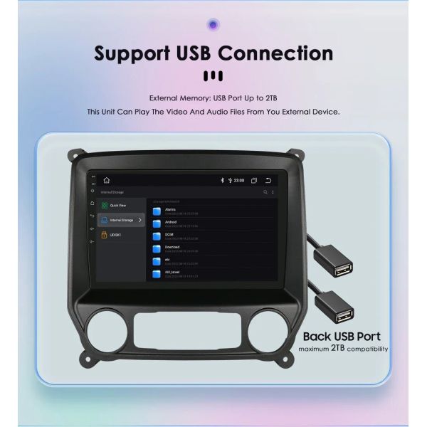 US In Stock 10" Android 12 GPS Car Radio For Chevrolet Colorado 2014-2018 For Silverado GMC Sierra VIA Vtrux Truck