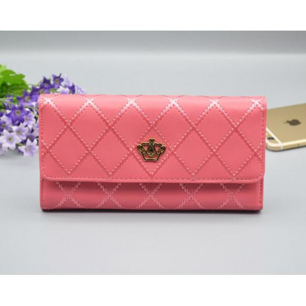 2016 new winter fashion trend embroidery Ms. clamshell Lingge long wallet