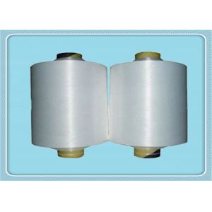 Bleached 100D/48F Recycled Polyester Yarn , Polyester Yarn Dty Breathable