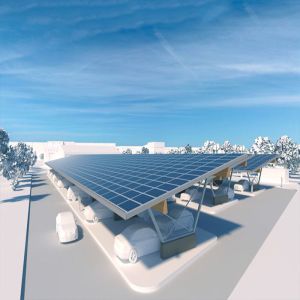 HDG Q345 Modern Carport Solar Rack Mounting System