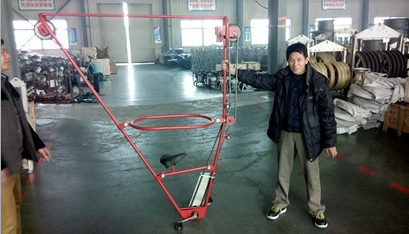 Rated load 1kn Singer Conductor Bundle Line Cart Weight 7kg Diameter Of Wheels 55mm 80mm