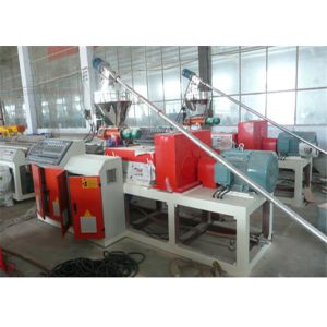 Double Conical Screw PVC Foam Board Machine , Plastic Trash Box Foamed Board