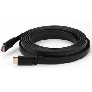 Flat 1.4V Gold Plated HDMI AV Lan Cable Patch Cords A Male To A Male 1080P 4K