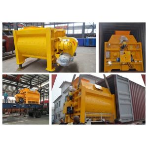 50m3/H Stationary Concrete Mixer Machine Horizontal 1600L Charging Capacity