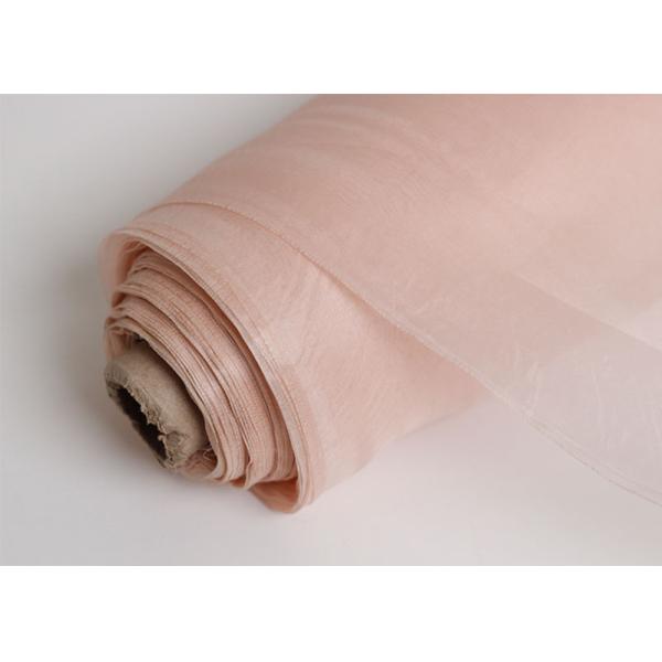 Lightweight 23.6gsm Plain Mulberry Pure Silk Organza Fabric Gauze Argentina 114cm