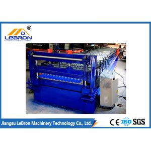 Quality 2018 New Design Corrugated Roof Sheet Roll Forming Machine PLC Control Full Automatic made in China for sale