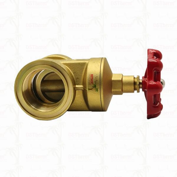 Brass Gate Valve With Red Handle 2" Customized Size High Pressure Bearing Capacity