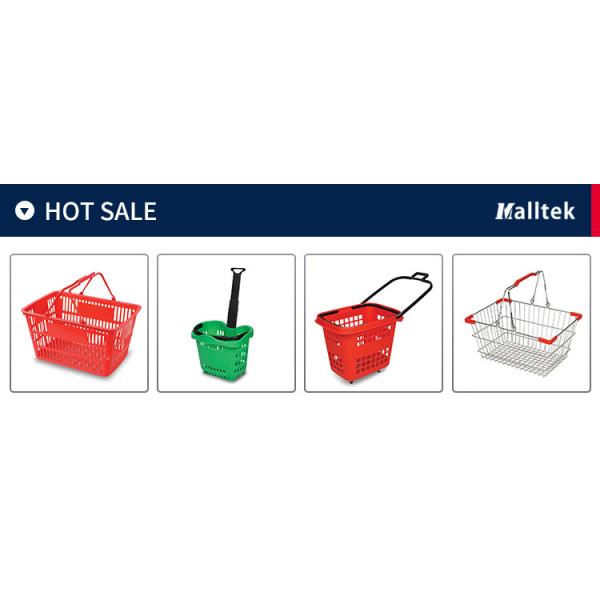 Design Single Handle Plastic Hand Basket For Supermarket HDPP Shopping Basket
