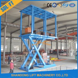 Heavy Duty Double Deck Scissor Car Lift Explosion Proof Lock Valve
