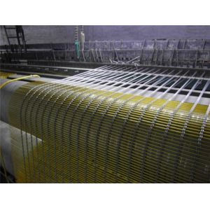 Rod Woven Decorative Metal Mesh , Building Decorative Wire Mesh Cladding