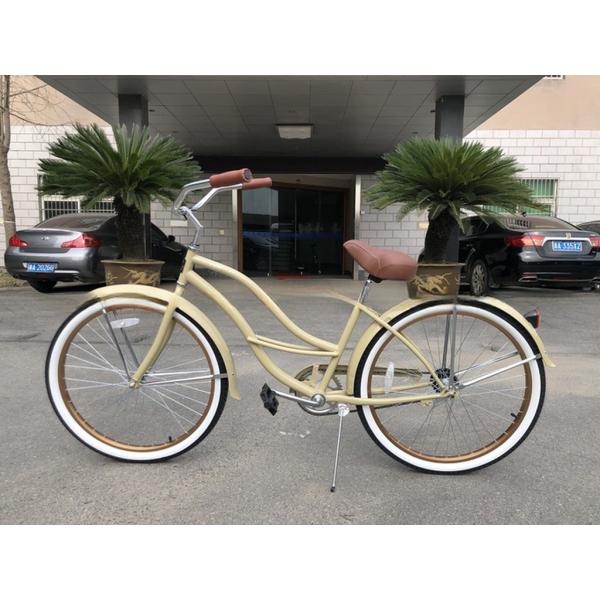 26 Inch Adults Mens Single Speed Comfort Beach Cruiser Bike Matte Black Ready to Ship