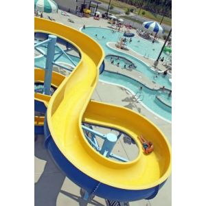 Outdoor Swimming Water Park Slide Fiberglass Kids Games Equipment Fiberglass