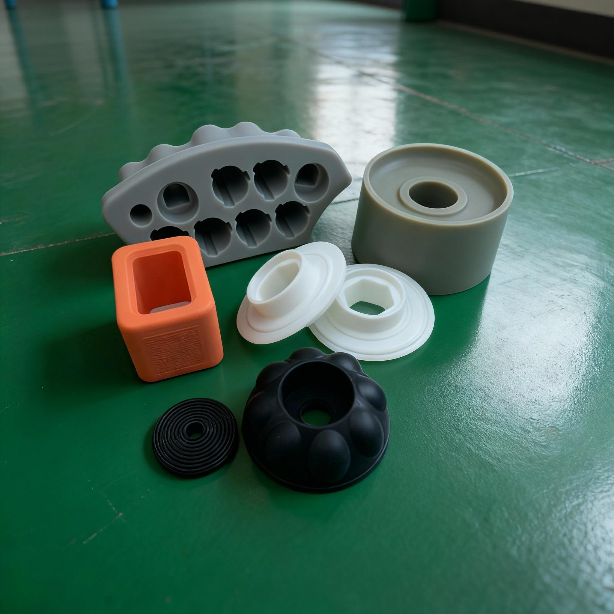 Customized Tensile Strength Black Rubber Moulding Parts with Customized Shape