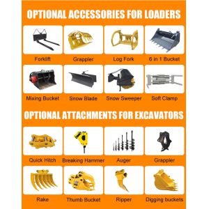 High Quality Multi-Function Front Loader Backhoe Combo for Landscaping Projects