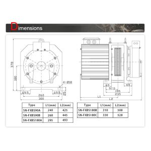Elevator Motor / Gearless Traction Machine 630 KG 380 V for lift