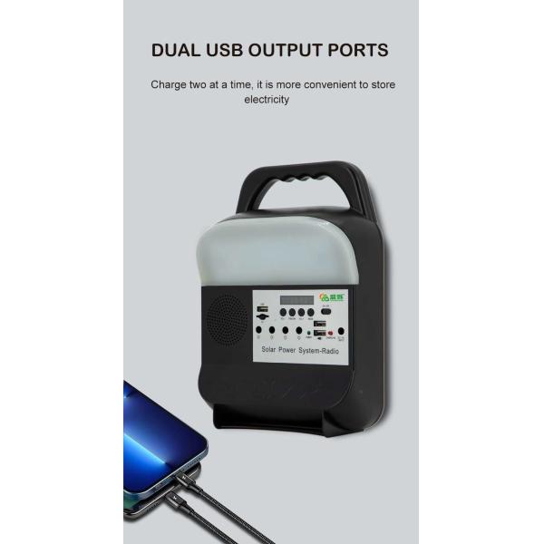 Mini Portable Lithium Battery Solar Generator Kit Outdoor Power For American Market