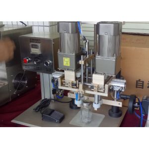 Multifunction 4 Wheel Screw Capping Machine For Plastic Bottles