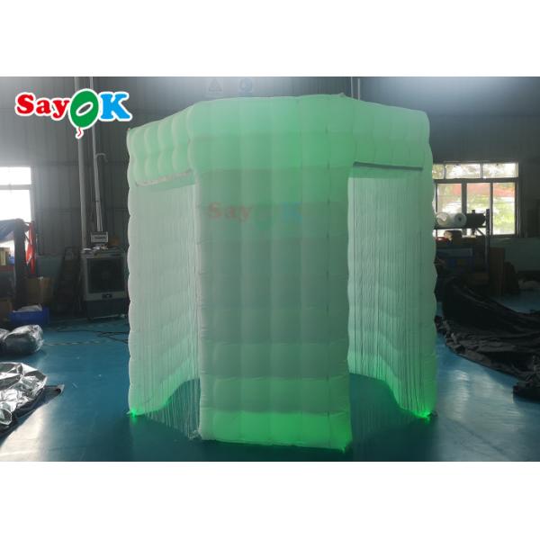Buy Octagonal Inflatable Photo Booth Tents Oxford Cloth Material White at wholesale prices