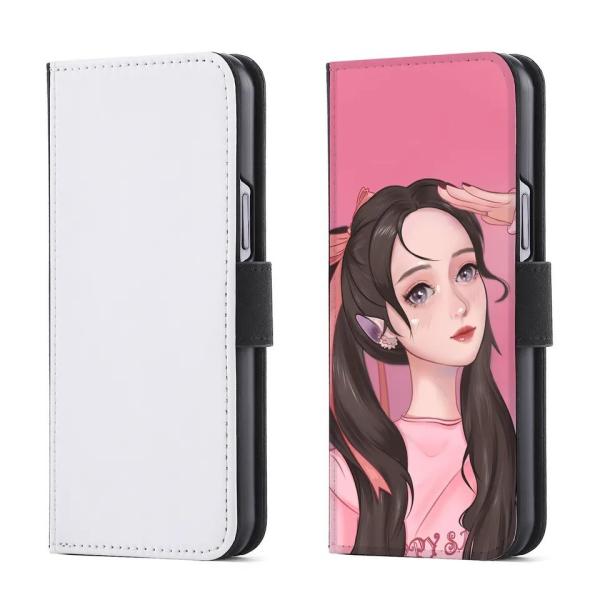 Sublimation Flip Wallet Leather Phone Cases For IPhone 16 15 14 Shockproof And